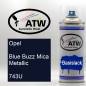 Preview: Opel, Blue Buzz Mica Metallic, 743U: 400ml Sprühdose, von ATW Autoteile West.